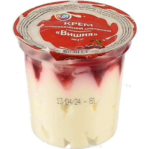 Вершковий десерт з вишнею 300г