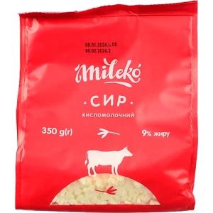 Сир кисломолочний Mileko 350г 9% жирності