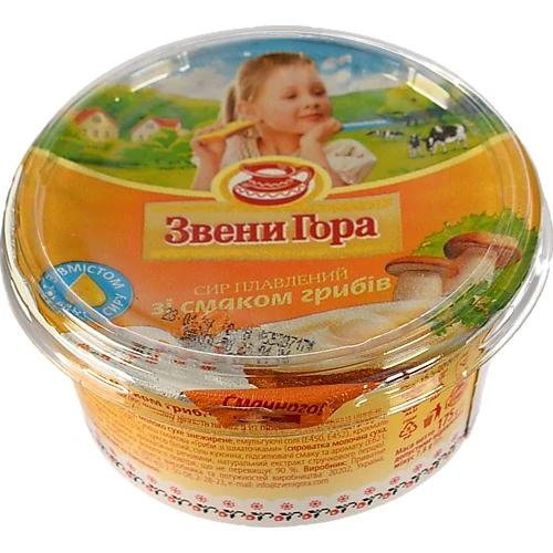Сир плавлений Звени Гора пастоподібний зі смаком грибів 50% 175г