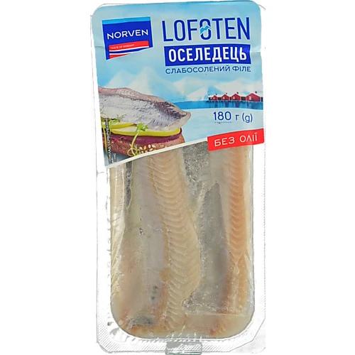 Оселедець філе без олії Lofoten Norven сл/с лоток 180г