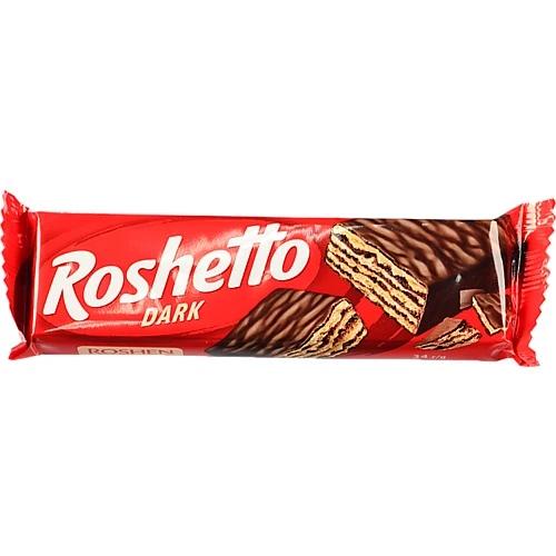 Вафельний батончик Roshen Roshetto Dark глазурований, 34 г