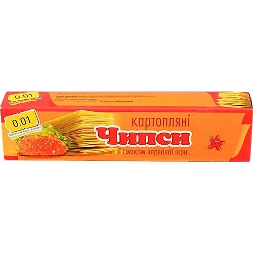Чіпси 0.01 60г червона ікра