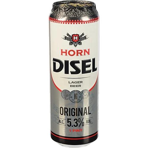 Пиво Horn Disel Original світле фільтроване пастеризоване 5.3% 0.568л