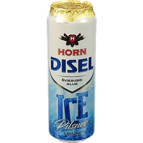 Пиво світле фільтроване пастеризоване «Horn Disel Ice Pilsner», 4,7%, 0,568 л, банка металева