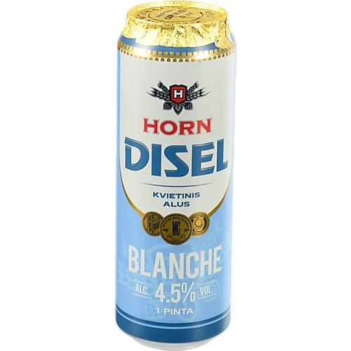 Пиво світле фільтроване пастеризоване Horn Disel Blanche, 4,5%, 0,568 л, б.м.