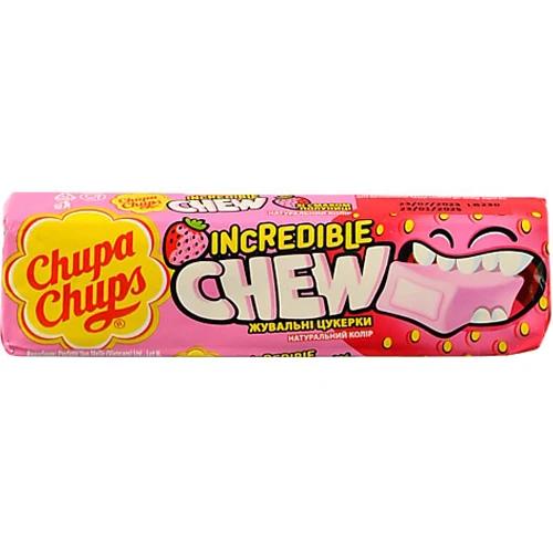 Цукерки жувальні зі смаком полуниці Chupa Chups м/у 45г