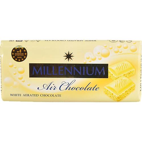 Шоколад Millennium білий пористий 85г АКЦИЯ