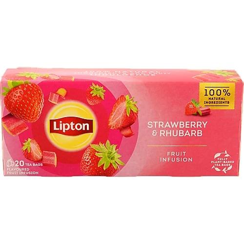 Чай Lipton 20п суміш фруктова полуниця ревінь