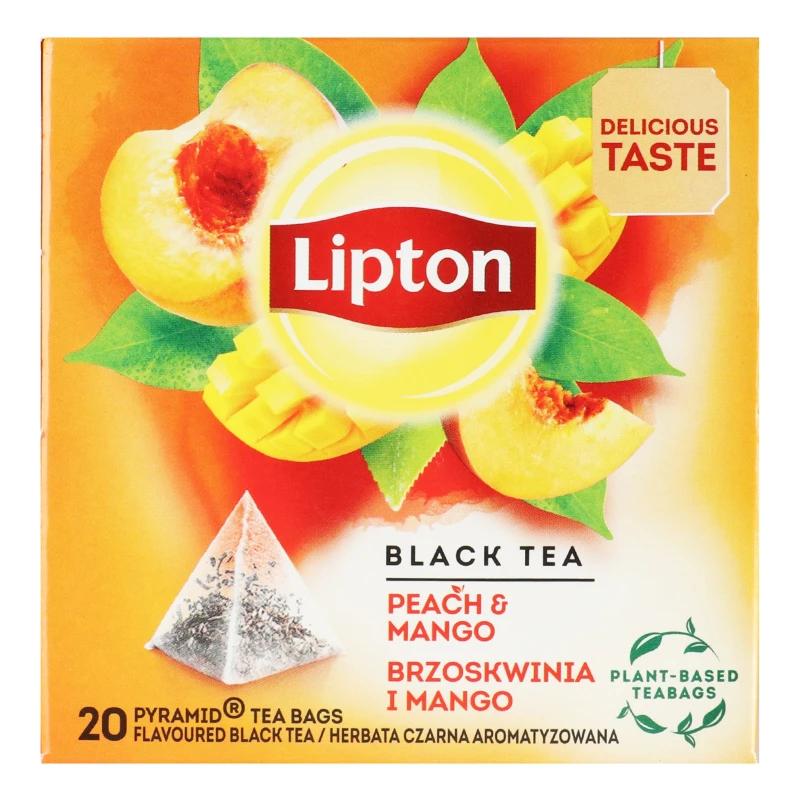 Чай Lipton Peach Mango чорний 20п