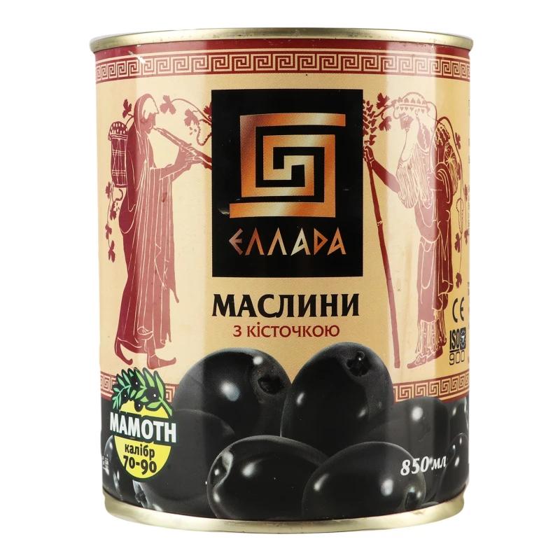 Маслини з кісточкою Еллада 850г