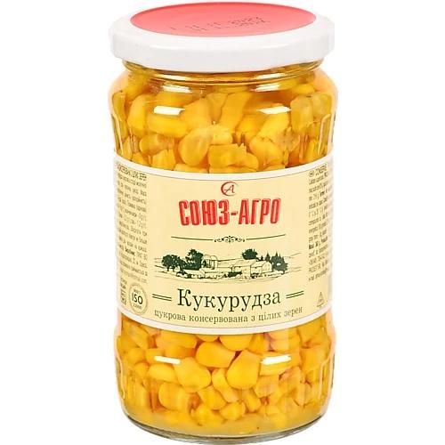 Кукурудза Союз Агро 360г цукрова консервована цілі зерна с.б
