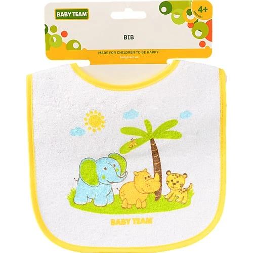Нагрудник для дітей від 4міс на липучці №6506 Baby Team 1шт