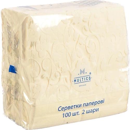 Серветки Multico 33Х33 100шт 2шаровi білі
