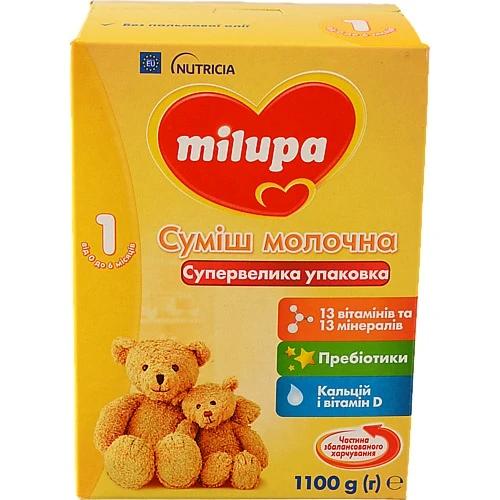 Суміш молочна для дітей 0-6міс суха 1 Milupa к/у 1.1кг