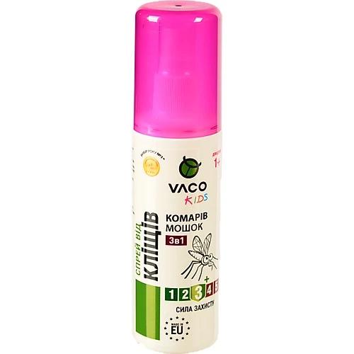 Спрей Vaco Kids 3в1 від комарів, кліщів та мошок для дітей від 1 року (80 мл)