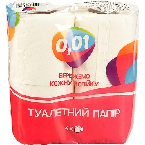 Туалетний папір 0.01 2х сл 4шт