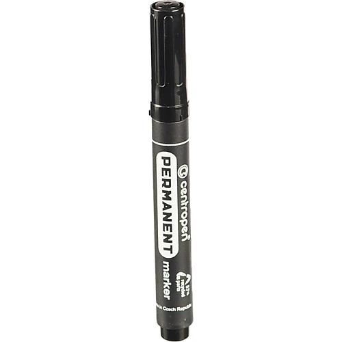 Маркер Centropen 2.5мм permanent чорний 8566