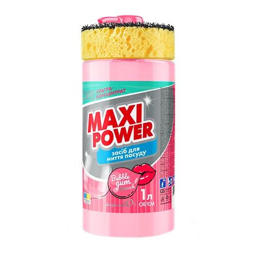 Засіб для миття посуду Bubble gum Maxi Power 1л