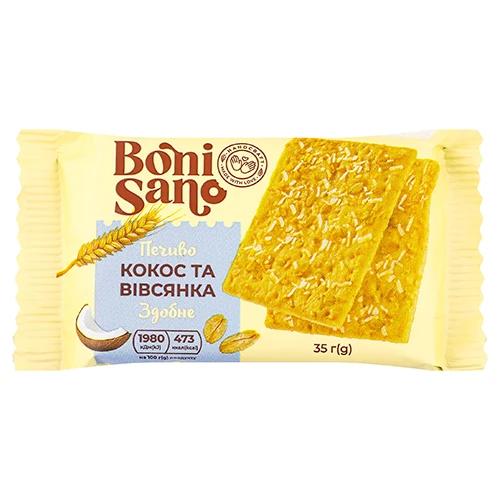Печиво Bonisano 35г здобне кокосом вівсяні пла