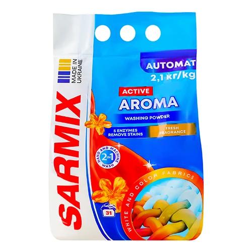 Порошок Sarmix 2.1кг activ aroma д.всіх типів прання
