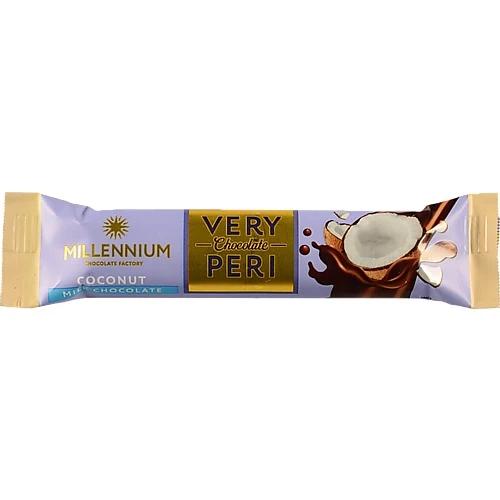 Батончик Millennium Very Peri молочний шоколад кокос, 34 г
