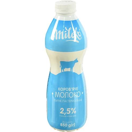 Молоко Мileko 850г 2.5% п.е