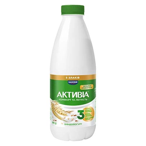 Біфідойогурт Активія 800мл 1.5% 5 злаків