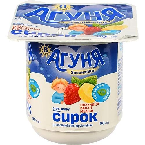 Сирок Агуня 90г 3.9% Полуниця Банан Меліса