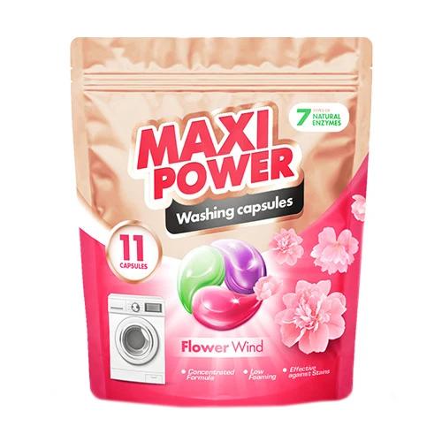 Капсули для прання Maxi Power 11шт квітковий вітер