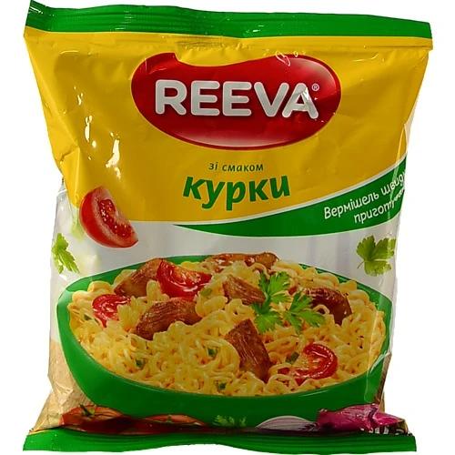 Вермішель швидкого приготування Reeva зі смаком курки 60г