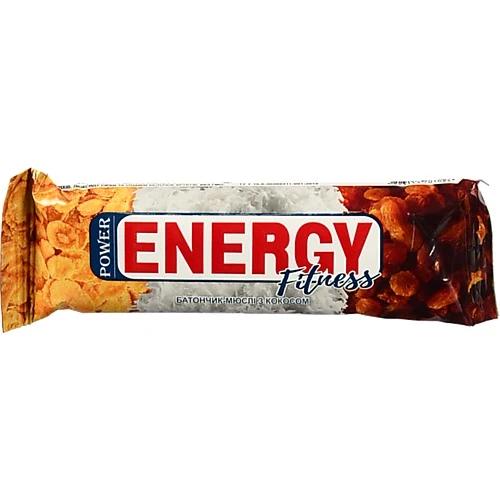 Батончик-мюслі з кокосом Power Energy Fitness, 30 г