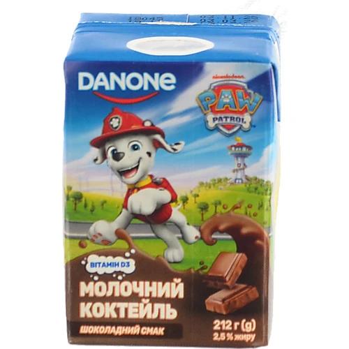 Коктейль молочний 2,5% Шоколадний Paw Patrol Danone 212г
