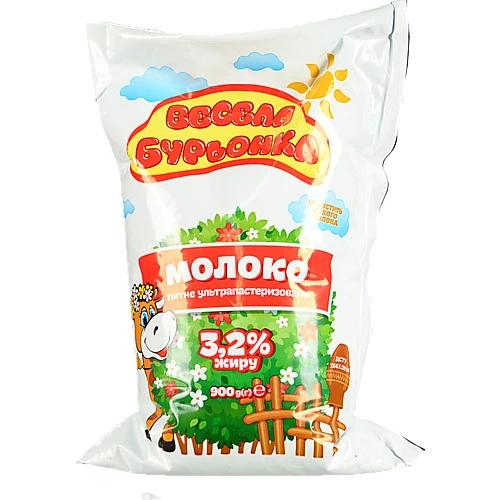 Молоко Весела бурьонка 900г 3.2%