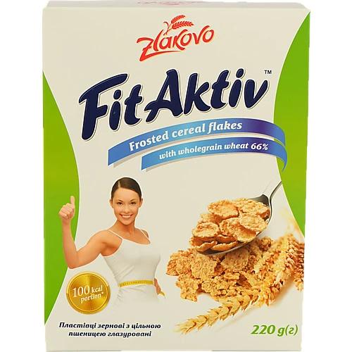 Пластівці зернові Злаково 220г fit aktiv пшениця