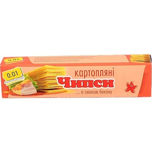 Чіпси 0.01 60г бекон