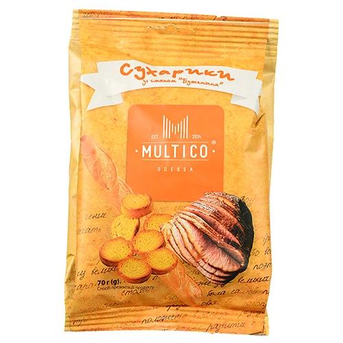Сухарики Multico 70г пшеничні багет буженина