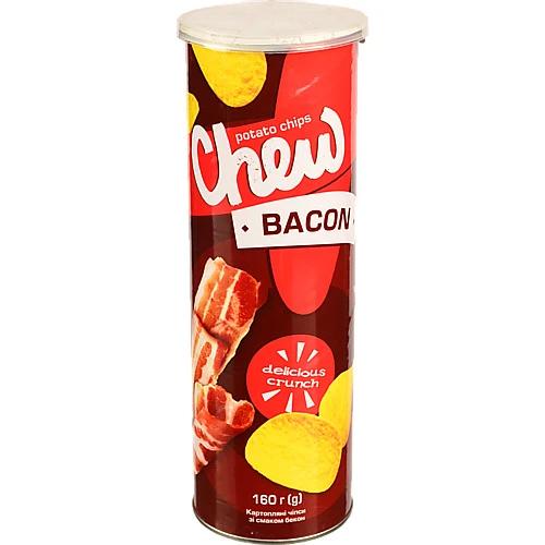 Чіпси Chew 160г бекон