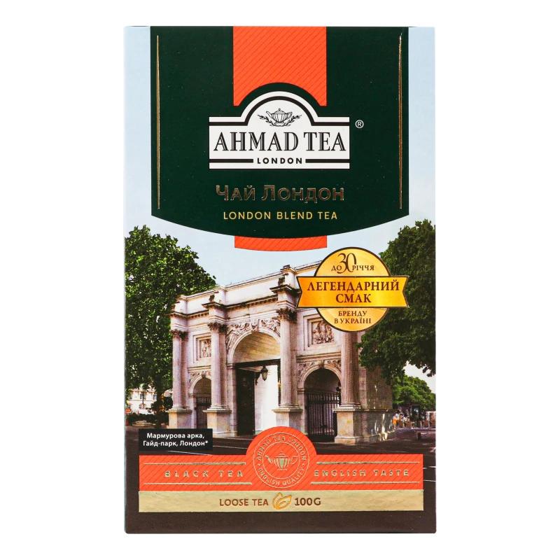 Чай чорний байховий листовий London Ahmad Tea к/у 100г
