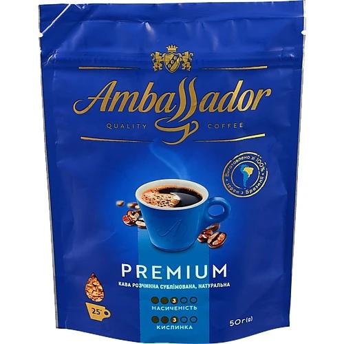 Кава Ambassador Premium розчинна 50г
