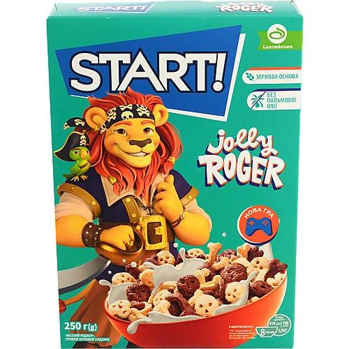 Сніданки сухі зернові Jolly roger Start! к/у 250г