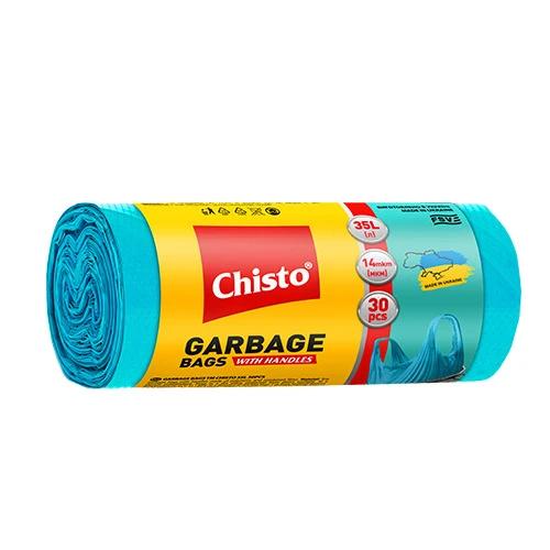 Мішки для сміття з ручками 35л Chisto 30шт