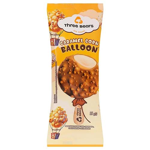 Морозиво Три Ведмеді 55г caramel corn balloon глаз