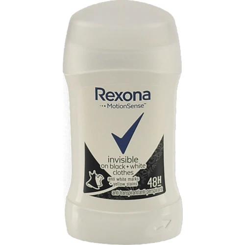 Антиперспірант-олівець Invisible On black+white Rexona 40мл