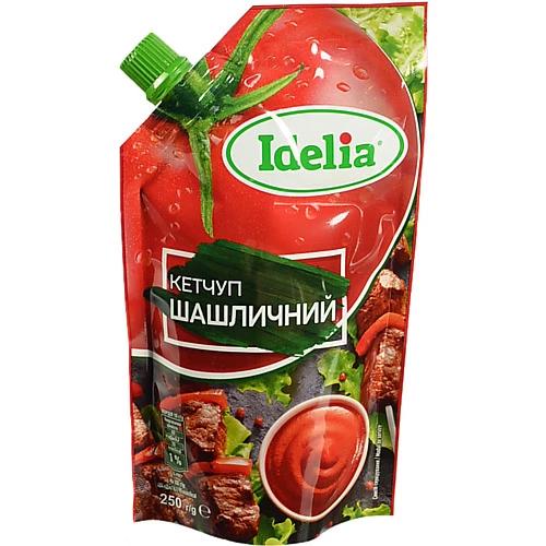 Кетчуп Idelia «Шашличний» 250 г д.пак