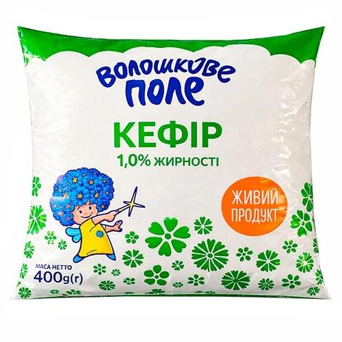 Кефір Волошкове поле 400г 1% жирності