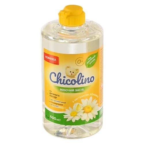 Засіб миючий для дитячого посуду з екстрактом ромашки Chicolino 500мл