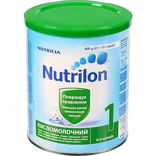 Суміш суха для дітей 0-6міс Кисломолочний 1 Nutrilon з/б 400г