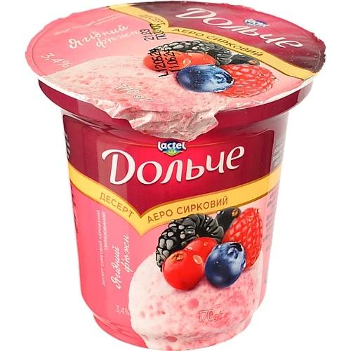 Десерт Дольче 170г 3.4% аерований ягідний ф'южн ст