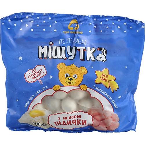 Пельмені з м'ясом індички Мішутка м/у 400г