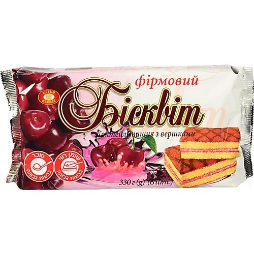 Бісквіт вишня з вершками ХБФ 330г
